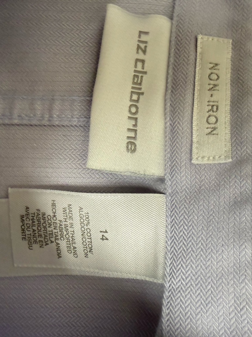 Liz Claiborne Light Blue Women’s Dress Shirt - Picture 5 of 6